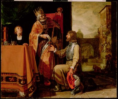 Re Davide che Consegnava la Lettera a Uria, 1611 da Pieter Lastman